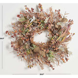 Faux 26 Inch Berry & Acorn Wreath