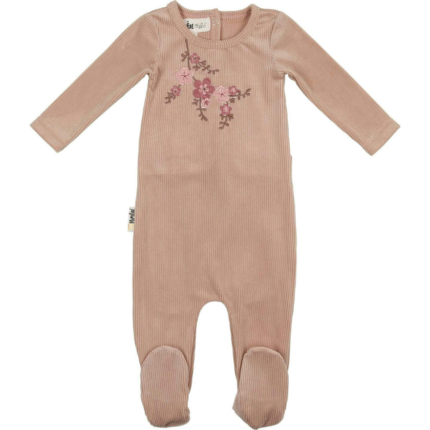 Cherry Blossom Long Sleeve Footie