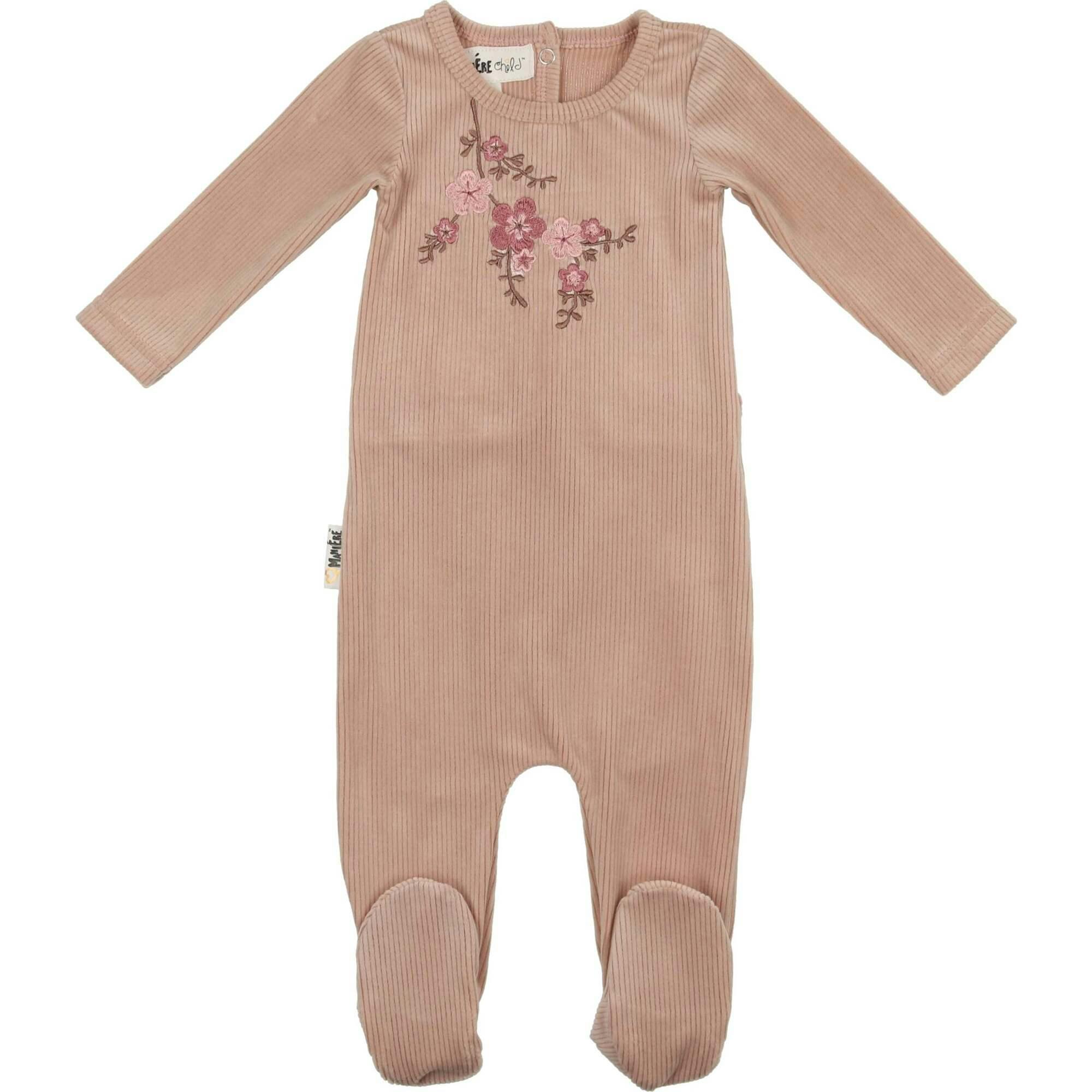 Cherry Blossom Long Sleeve Footie
