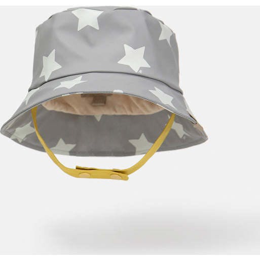 Stars Print Chin Strap Rain Bucket Hat