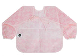 The Cover Everything Bib in Bows on Pink
