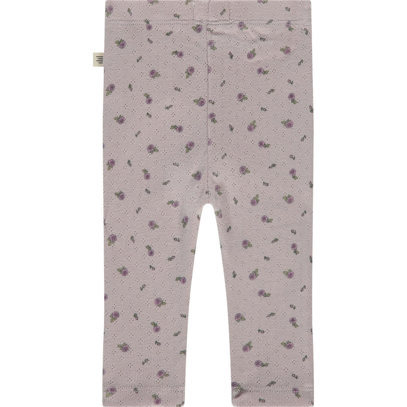 Pointelle Floral Leggings
