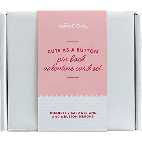 Cute as a Button Valentine's Day Card Set