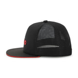 Black Mesh Cap with Adjustable Strap