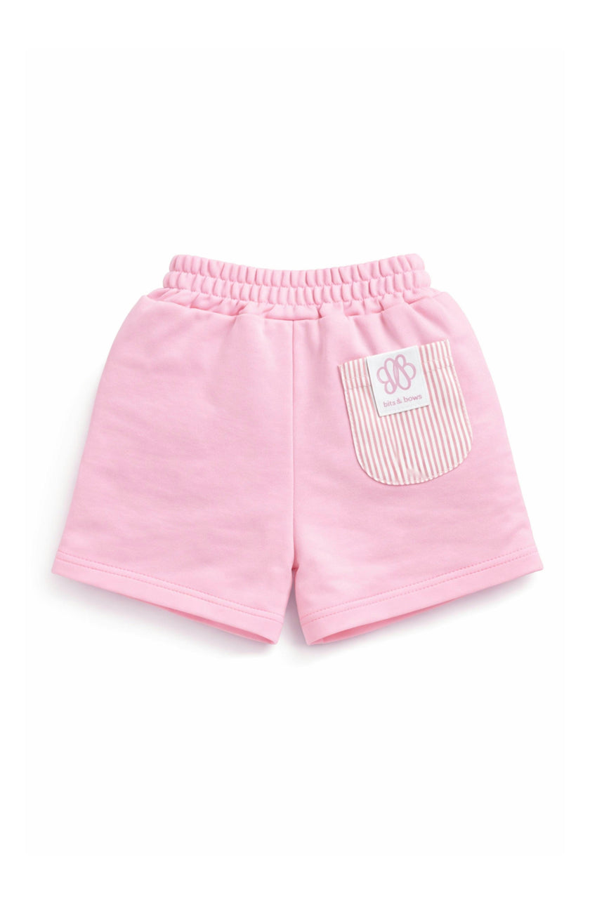 Seersucker Pocket Shorts - Pink
