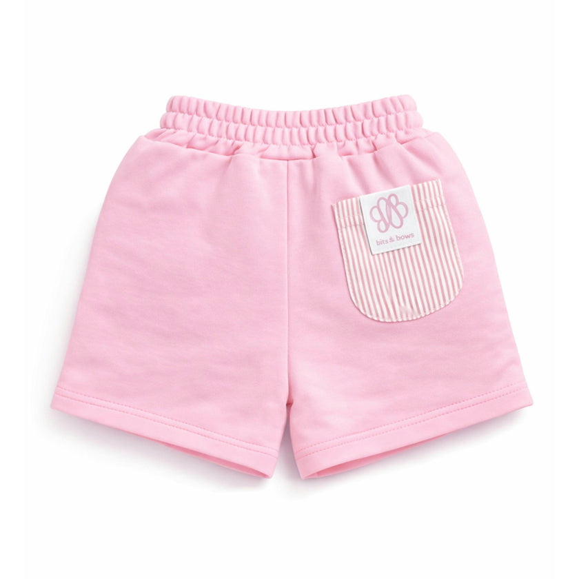 Seersucker Pocket Shorts - Pink
