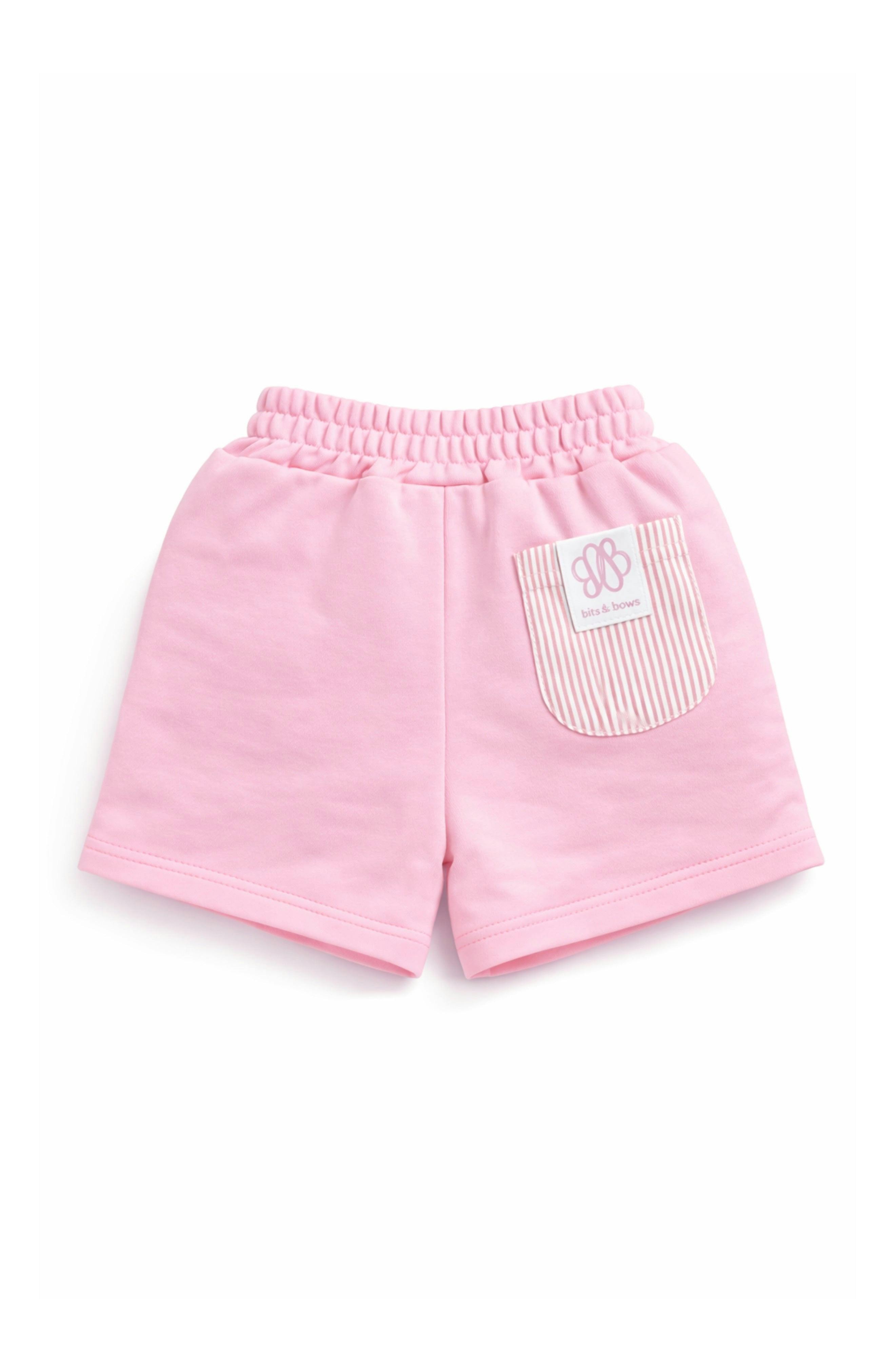 Seersucker Pocket Shorts - Pink