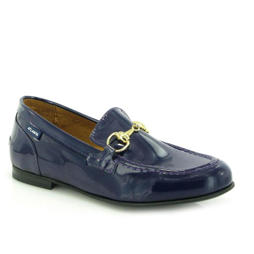 Teresa Buckle - navy blue patent