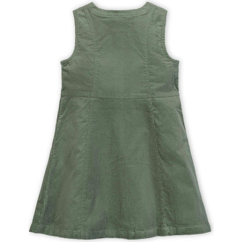 Organic Corduroy Button Front Jumper, Green