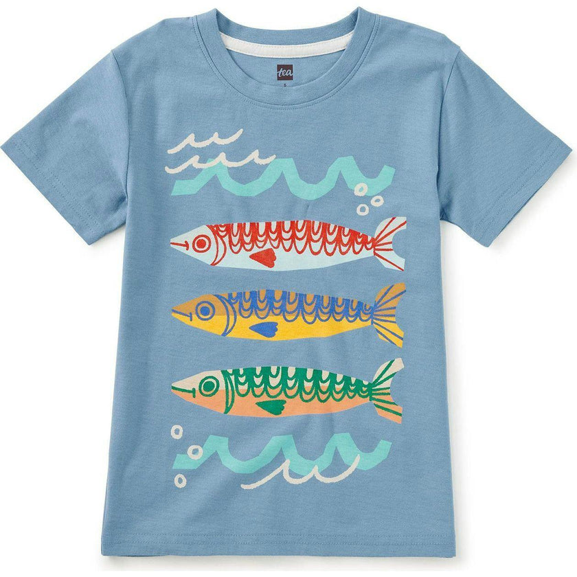 Sardinas Del Sur Graphic Tee, Blue