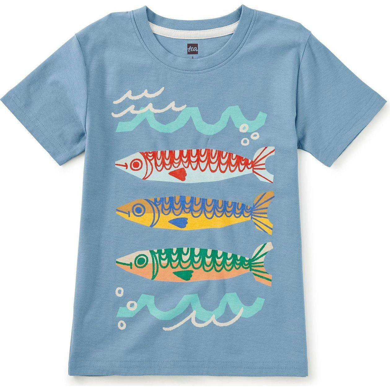 Sardinas Del Sur Graphic Tee, Blue