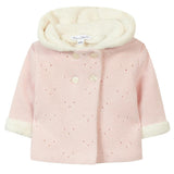 Faux-Fur Lined Zip-Up Knit Jacket