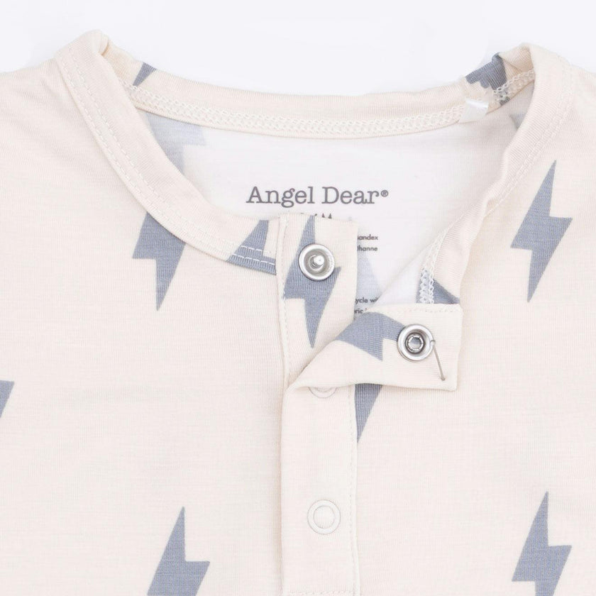 Lightning Bolt Viscose - Long Sleeve Henley and Jogger