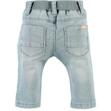 Elastic Waistband Denim Pants
