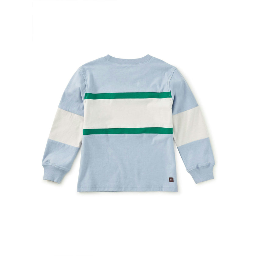 Colorblock Rugby Top, Cloud