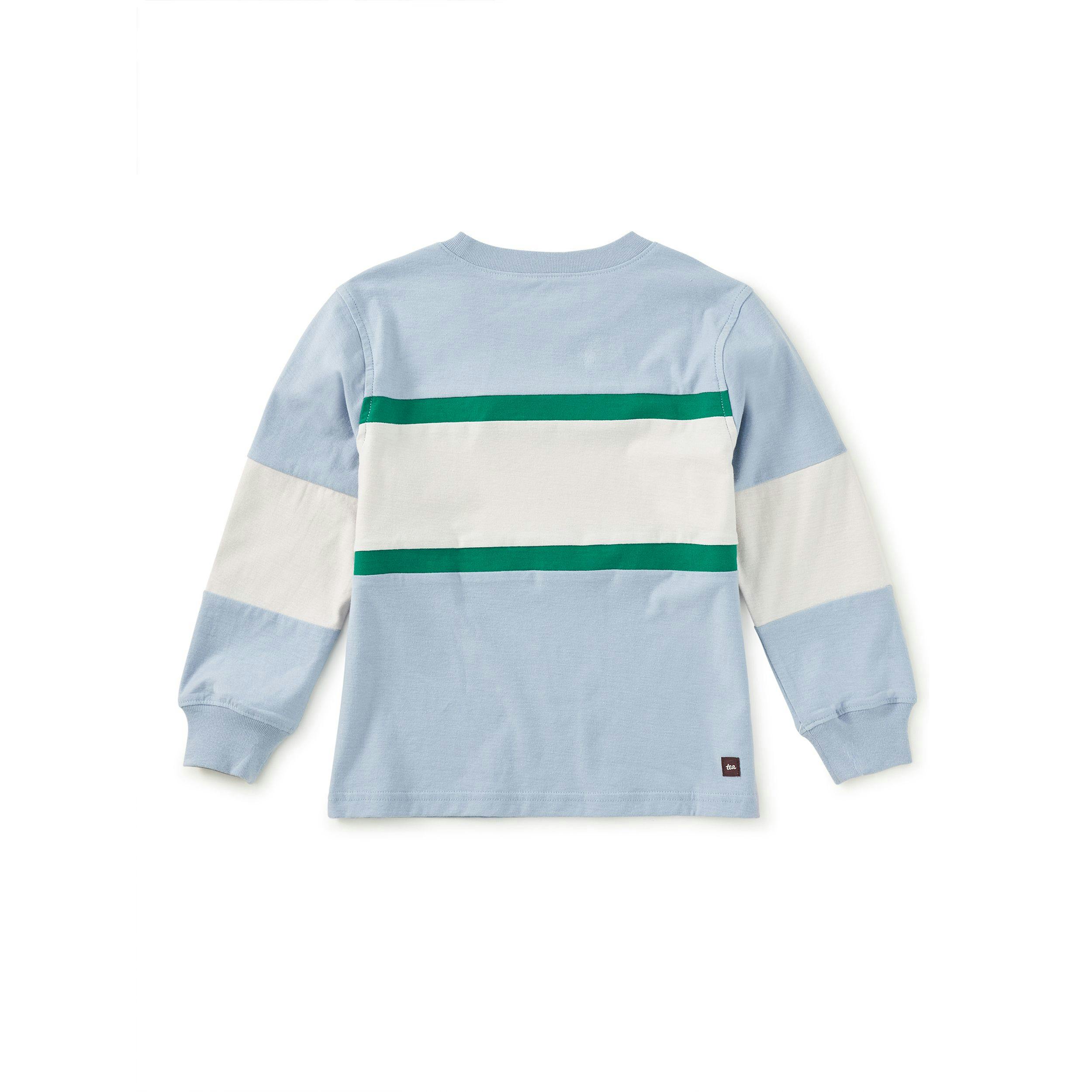Colorblock Rugby Top, Cloud