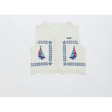 BARCOS EMBROIDERED VEST TOP WHITE