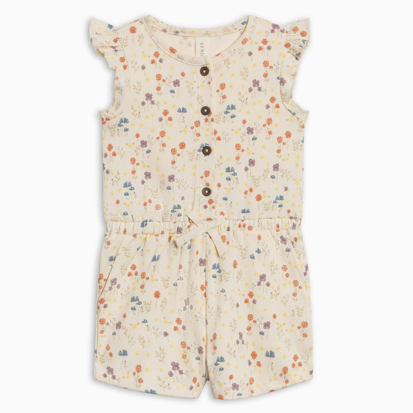 Shaye Romper - Margot Floral / Barn + Sea