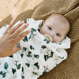 Organic Cotton Muslin Swaddle Blanket 2 Pack - Magnolia