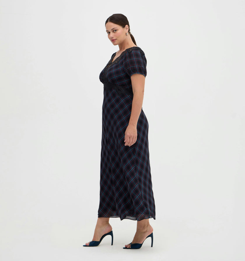 The Oakley Dress - Jewel Tartan