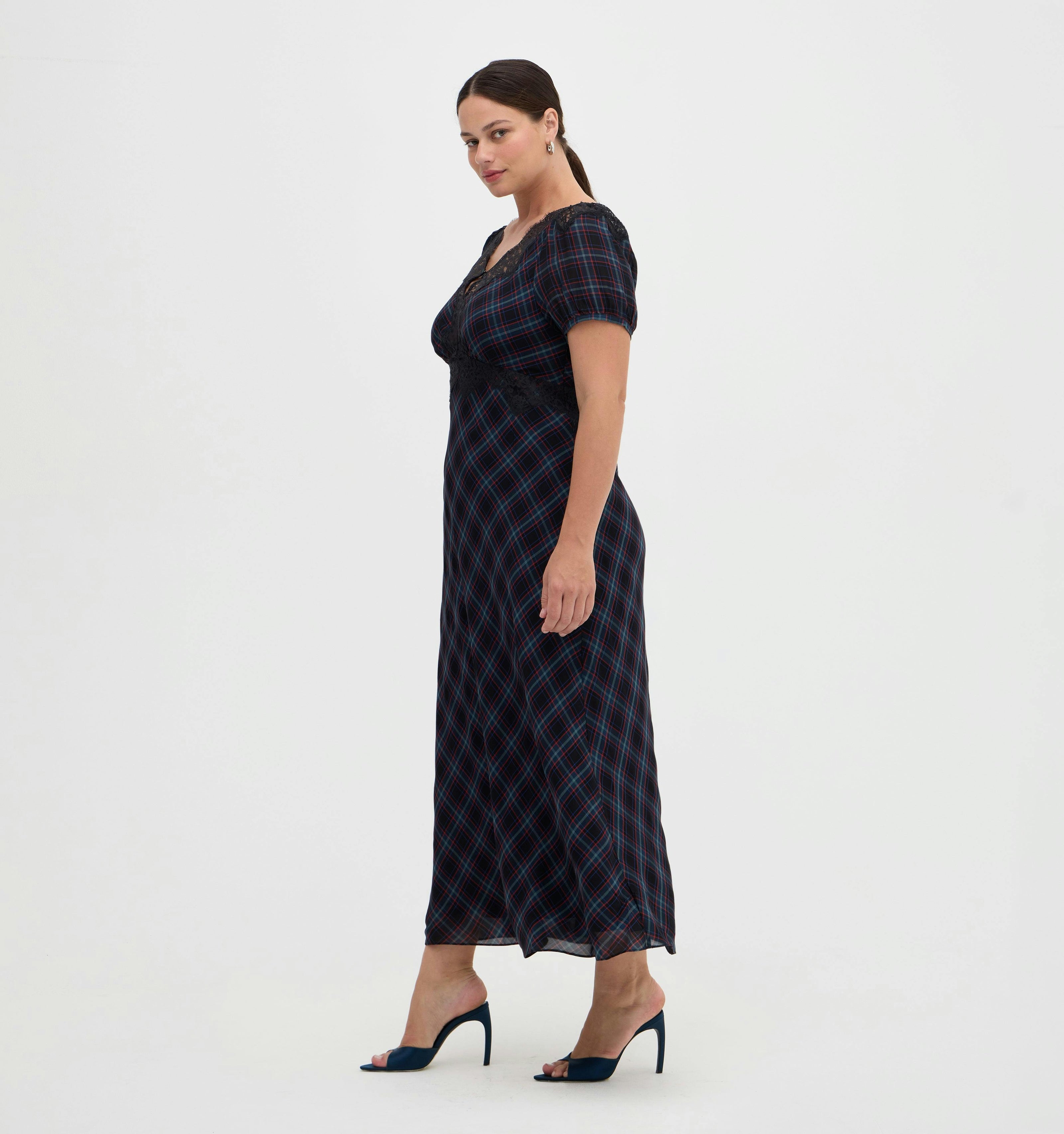 The Oakley Dress - Jewel Tartan