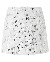 Chrissy Feather Sequin Mini Skirt