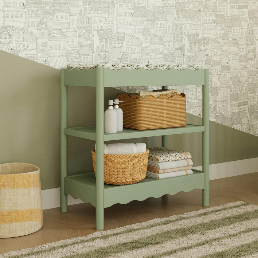 Swell Changing Table in Light Sage