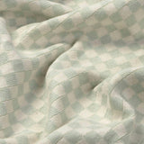 Knitted Blanket Tiles Blue Sage