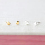 Tiny Heart Stud Earrings