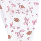 Footballs and Bows - Ruffle Sweatshirt and Fashion Cargo Pants