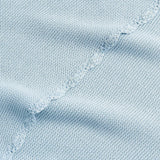 Cotton Knit Blanket, Blue