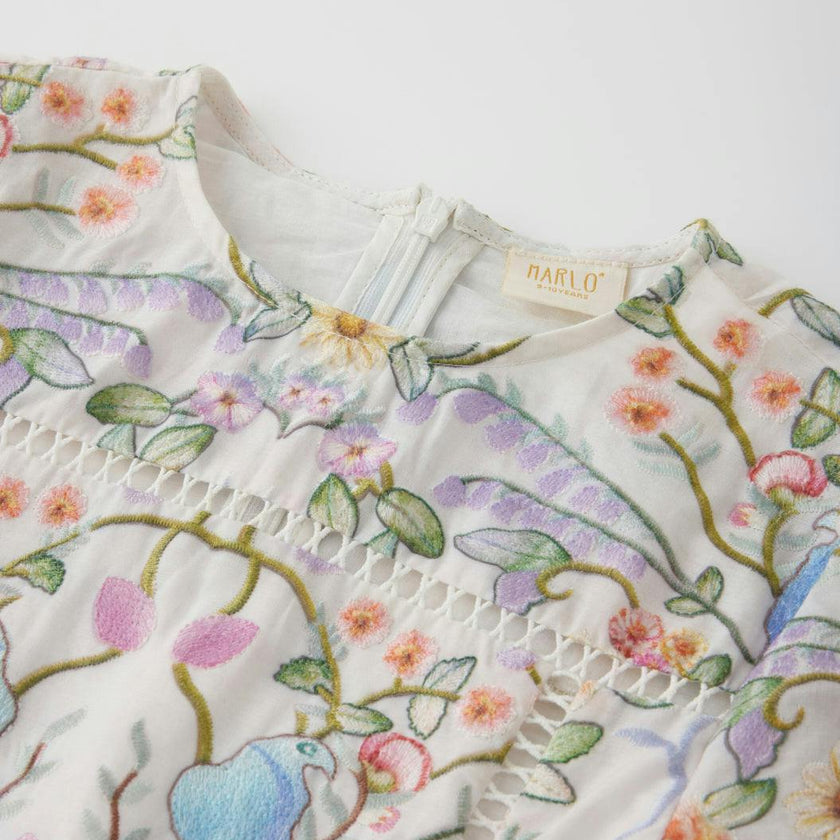 Tatiana Embroidered Mini Dress