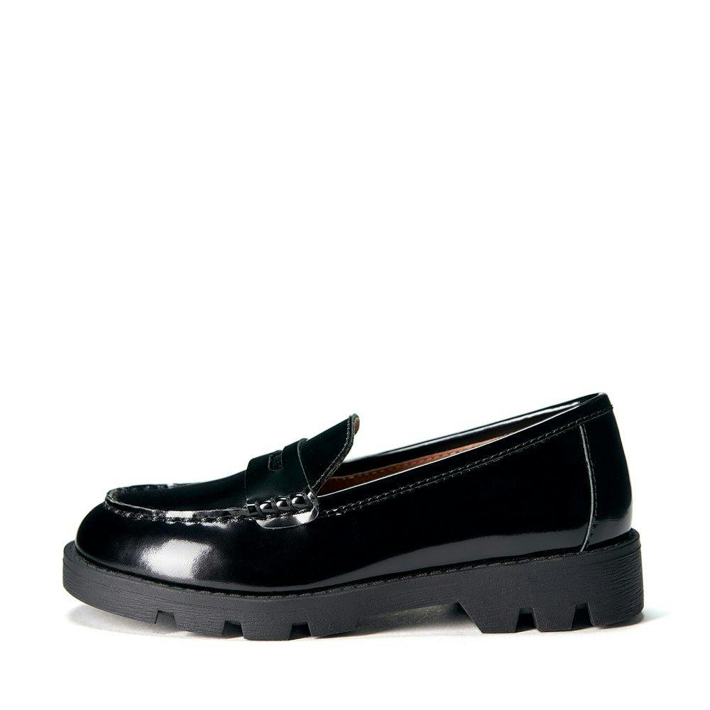 Paula Glossy Leather Penny Loafers