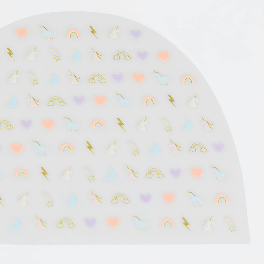 Rainbow Unicorn Nail Stickers