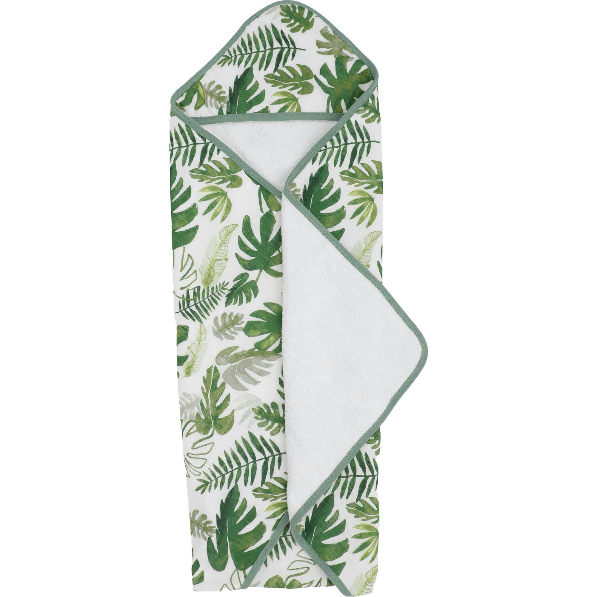 Infant Hooded Towel - Tropical Leaf