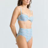 womens original slate floral high waisted bikini bottom