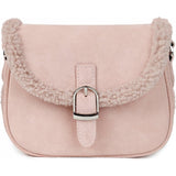 Shae Suede Crossbody Buckled Bag