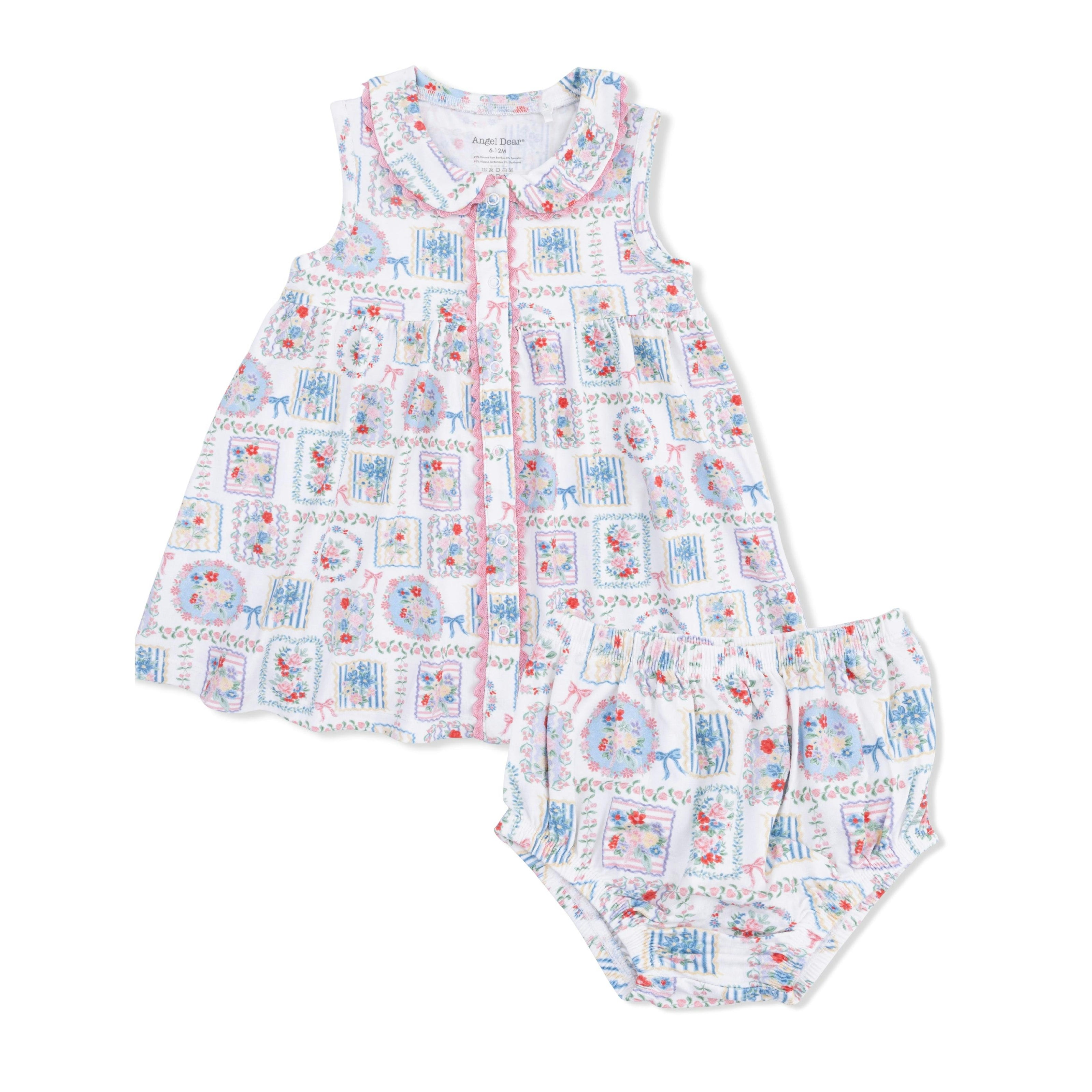 Julep's Floral Patchwork - Jill Dress Sleeveless with Bloomer