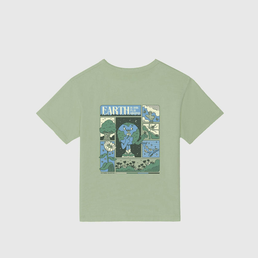 Earth Day Natural Dye Tee in Honeydew