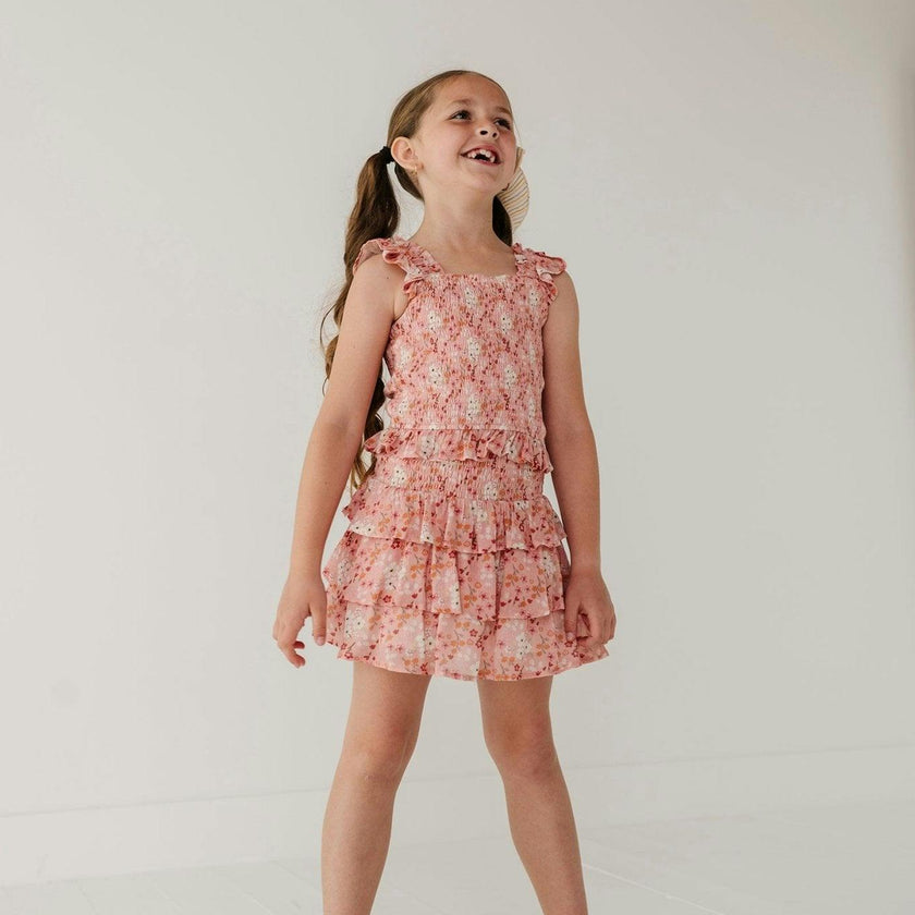 Tiered Mini Skirt