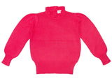 Ruffled Collared Jumper | Raspberry