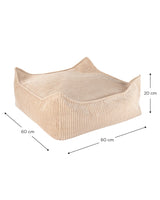 Brown Sugar Square Ottoman