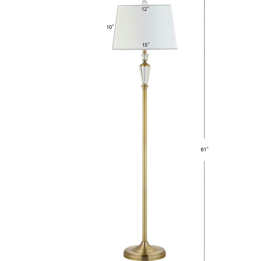 Harper 61" Crystal / Metal LED Floor Lamp