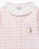 Baby Freya Onesie in Pink Gingham