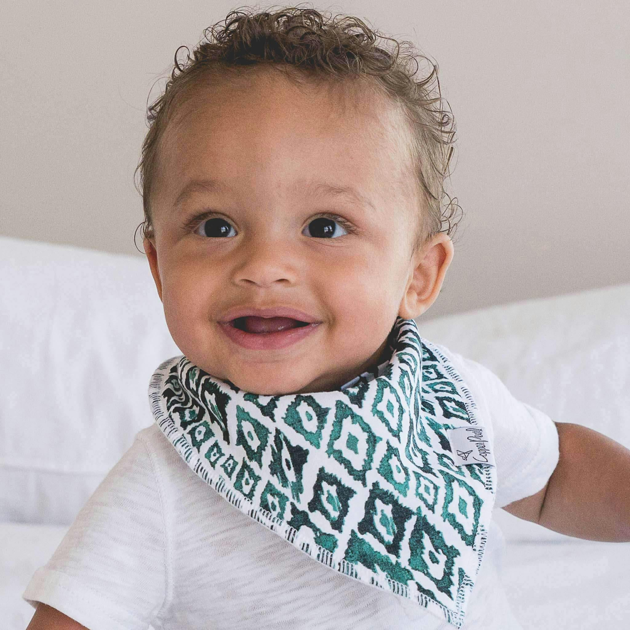 4 Pack Baby Bandana Bibs - Bison