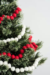 Red Ball Felt Garland