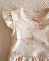 Pointelle Skirt Onesie in Parfait Pink