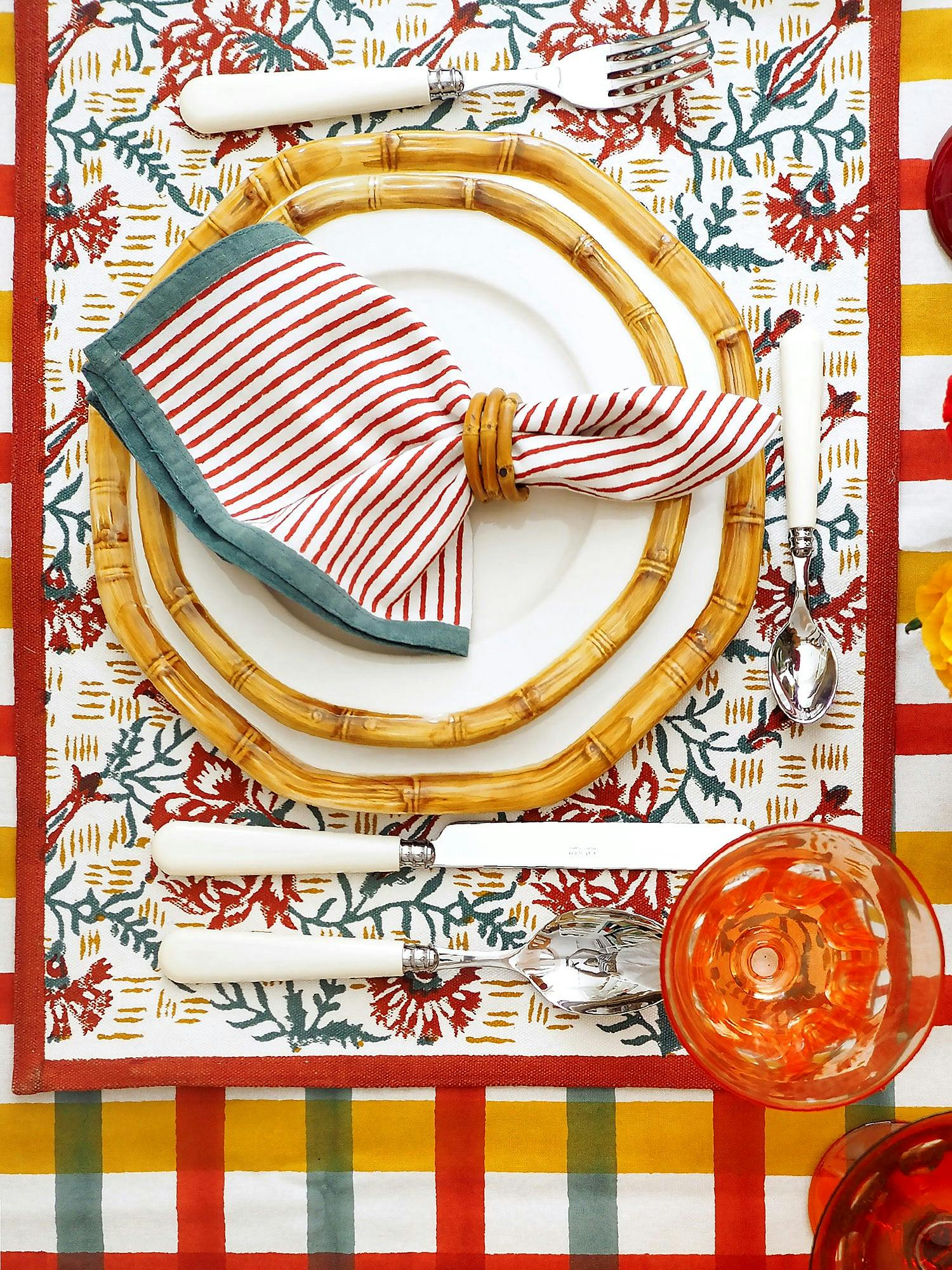Block-Printed Placemats