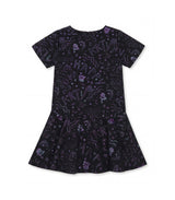 Felixa Girl Dress, Black Art Shiny Jacquard