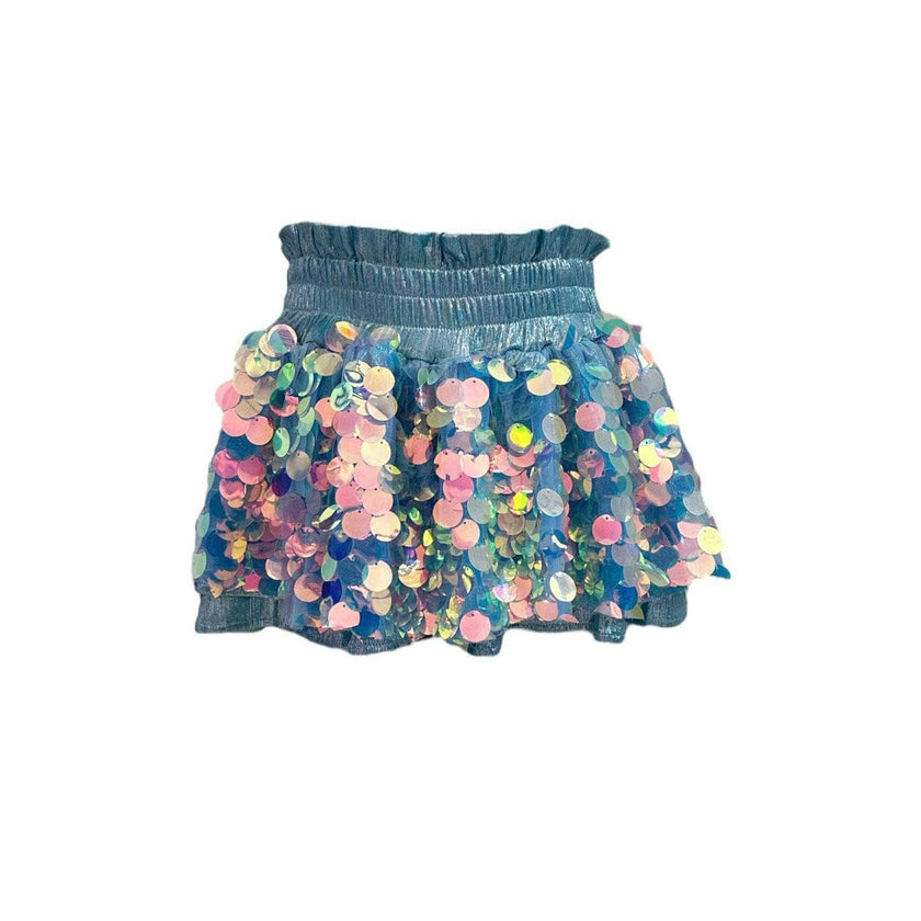 Paillette Sequin Metallic Short Skort